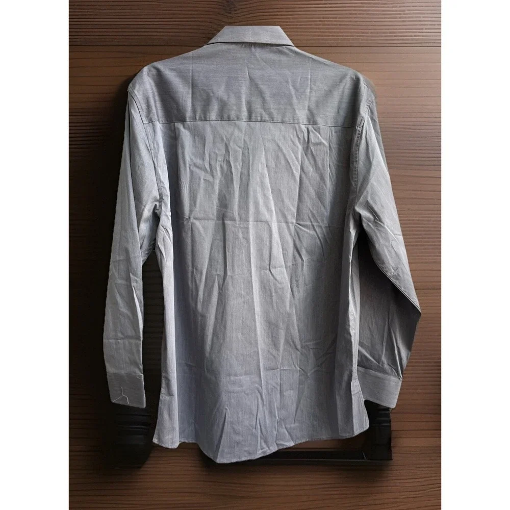 Nick Graham Long Sleeve Modern‎ Fit Button Up Shirt Men's Size Large L Gray NWT